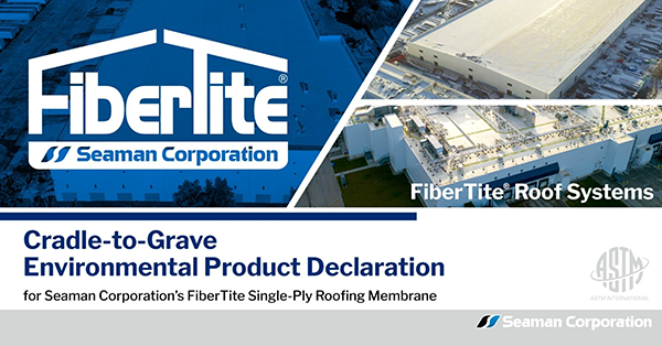 FiberTite®（帆保泰®）单层屋面卷材获得行业领先的40年生命周期（RSL)